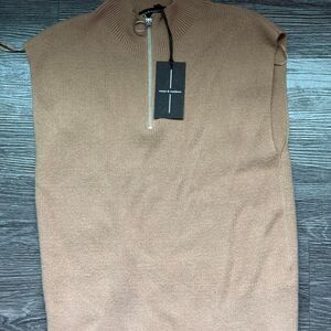 MOON & MADISON Women's Brown and Tan Jumper